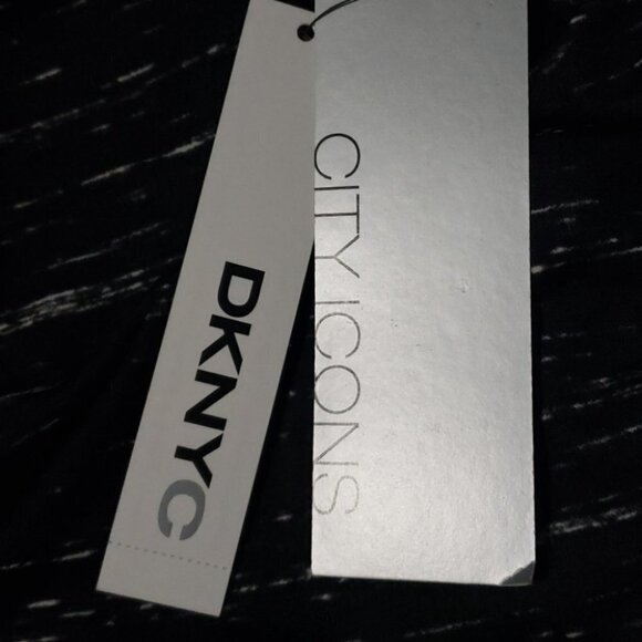 Dknyc Party City Holiday Festive LBD NWT Shiny ASYMMETRICAL DRESS - Women's - Picture 6 of 7